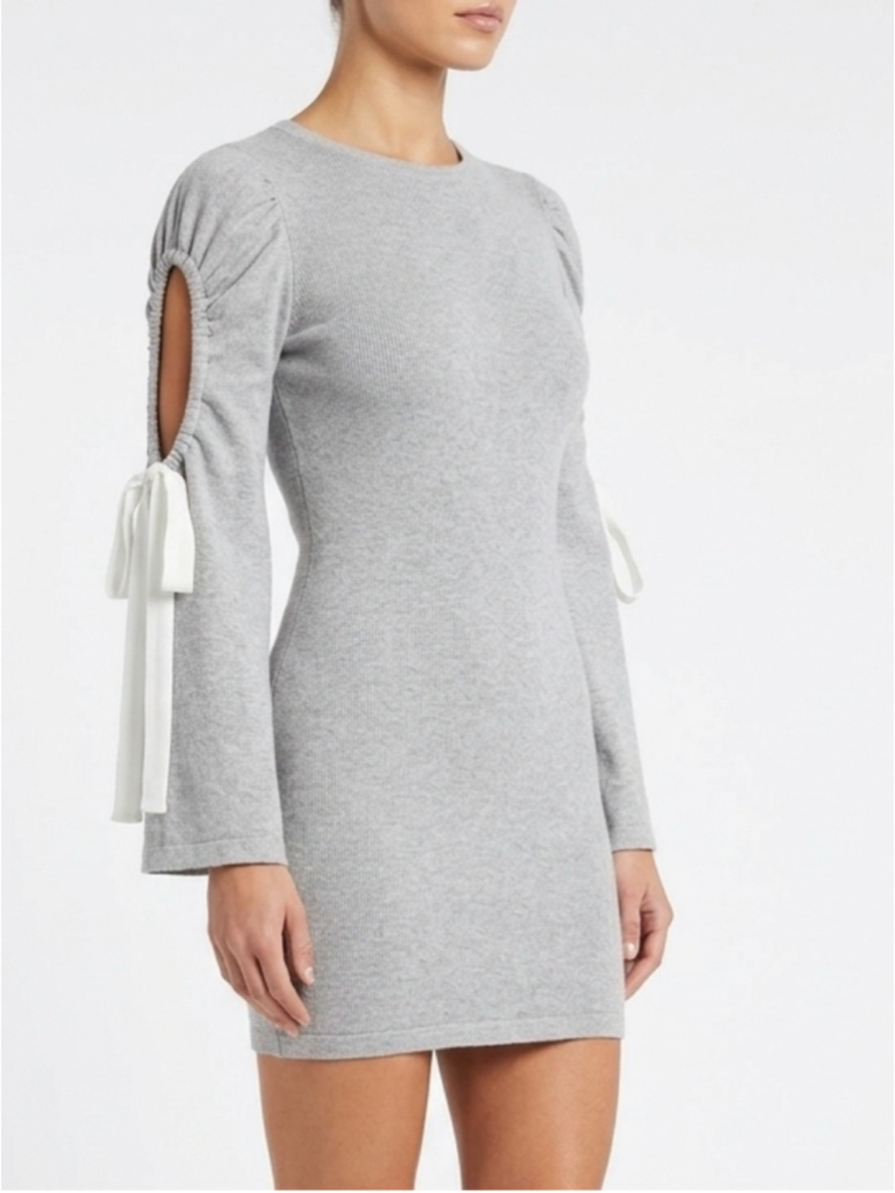 Club Monaco Sohrab 100% Extrafine Merino Wool Bell Sleeve Dress XS - 966